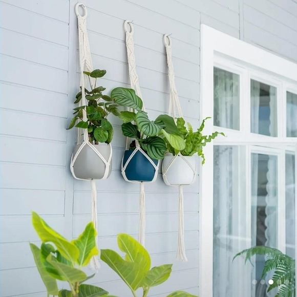 Handcrafted Macramé Plant Hanger - Picture 3 of 5